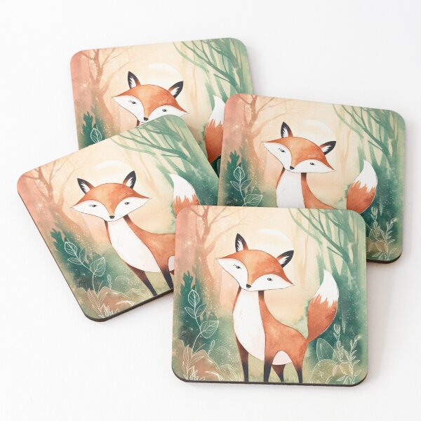 Item preview, Whimsical Fox. Fantasy fox, magical forest, enchanting woodland, vintage fox designed and sold by FoxVibes.