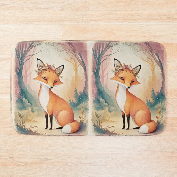Item preview, Whimsical Fox. Fantasy fox, magical forest, enchanting woodland, vintage fox designed and sold by FoxVibes.