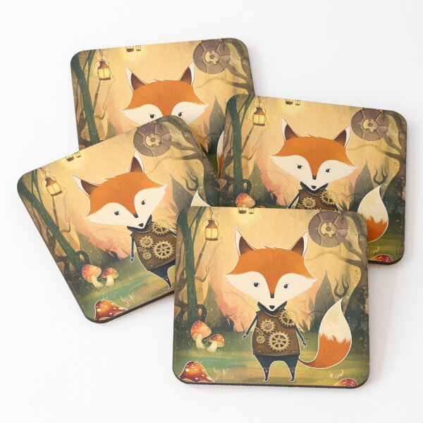 Item preview, Whimsical Fox. Fantasy fox, magical forest, enchanting woodland, vintage fox designed and sold by FoxVibes.