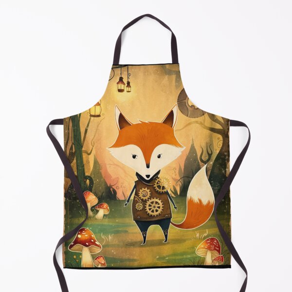 Item preview, Whimsical Fox. Fantasy fox, magical forest, enchanting woodland, vintage fox designed and sold by FoxVibes.