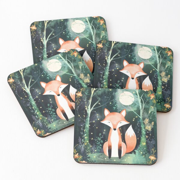 Item preview, Whimsical Fox. Fantasy fox, magical forest, enchanting woodland, vintage fox designed and sold by FoxVibes.