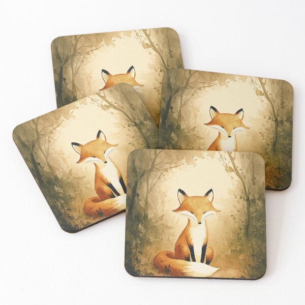 Item preview, Whimsical Fox. Fantasy fox, magical forest, enchanting woodland, vintage fox designed and sold by FoxVibes.