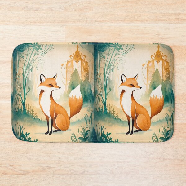 Item preview, Whimsical Fox. Fantasy fox, magical forest, enchanting woodland, vintage fox designed and sold by FoxVibes.