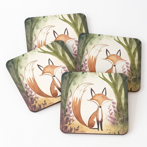 Item preview, Whimsical Fox. Fantasy fox, magical forest, enchanting woodland, vintage fox designed and sold by FoxVibes.
