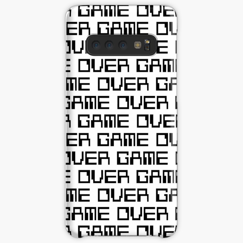 GAME OVER (black) Case & Skin for Samsung Galaxy