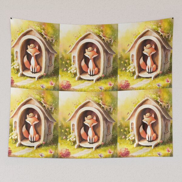Item preview, Whimsical Fox. Fantasy fox, magical forest, enchanting woodland, vintage fox designed and sold by FoxVibes.