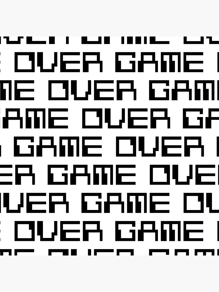 GAME OVER (black) by Etakeh