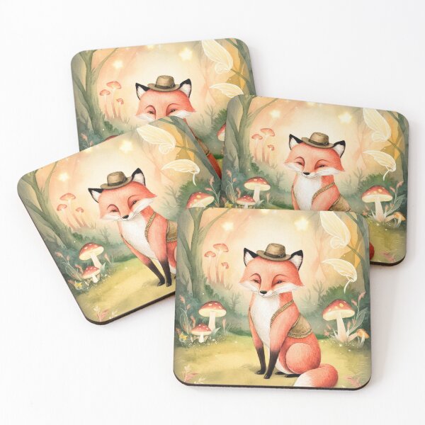 Item preview, Whimsical Fox. Fantasy fox, magical forest, enchanting woodland, vintage fox designed and sold by FoxVibes.