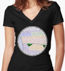 Hitchhiker's Guide Marvin Quotes Women's Fitted V-Neck T-Shirt