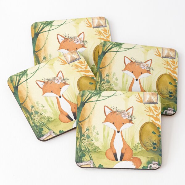 Item preview, Whimsical Fox. Fantasy fox, magical forest, enchanting woodland, vintage fox designed and sold by FoxVibes.