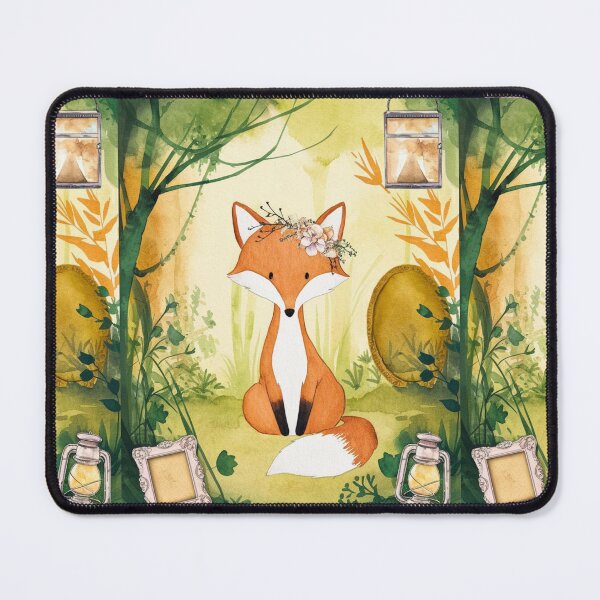 Item preview, Whimsical Fox. Fantasy fox, magical forest, enchanting woodland, vintage fox designed and sold by FoxVibes.