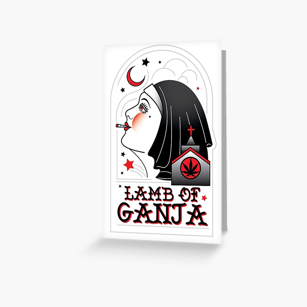 Lamb of Ganja Greeting Card