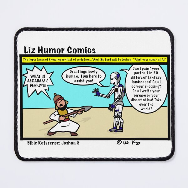 Item preview, Scripture Out Of Context A.I. designed and sold by LizHumorComics.