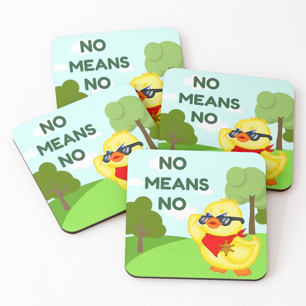Item preview, No Means No | Duck Sheriff designed and sold by WittleSpoonie.