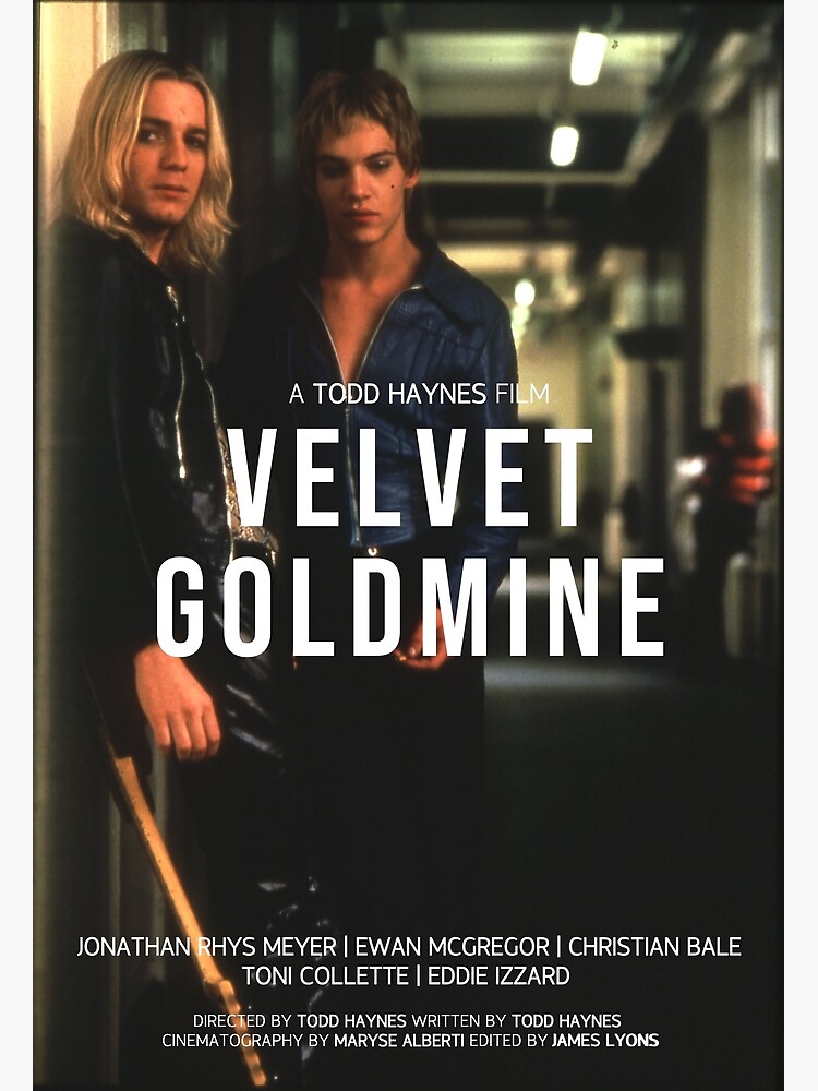 ベルベット・ゴールドマイン　USオリジナル映画ポスター ベルベット・ゴールドマイン USオリジナル映画ポスター 海外