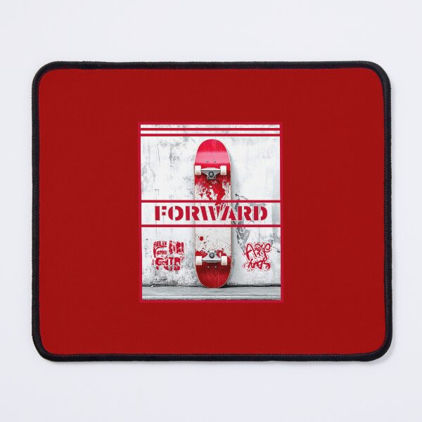 Item preview, Forward, red skateboard, concrete with graffiti, skateboarding designed and sold by silent-violin.