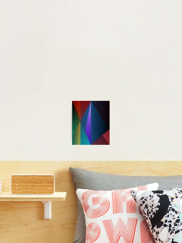 Thumbnail 2 of 3, Photographic Print, Abstract Colorful Pyramids designed and sold by RGSMOOTHFINGER.