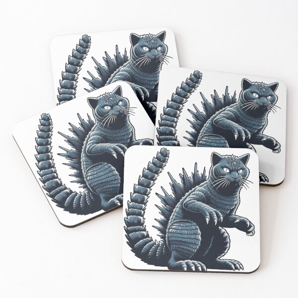 Item preview, Catzilla Sticker 01 designed and sold by RetroDig.
