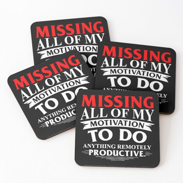 Item preview, Missing Productive Motivation Remotely Unproductive designed and sold by farhanhafeez.