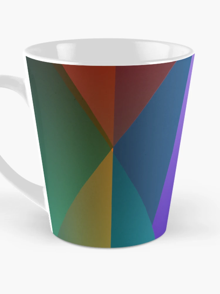 Thumbnail 3 of 4, Coffee Mug, Abstract Colorful Pyramids designed and sold by RGSMOOTHFINGER.