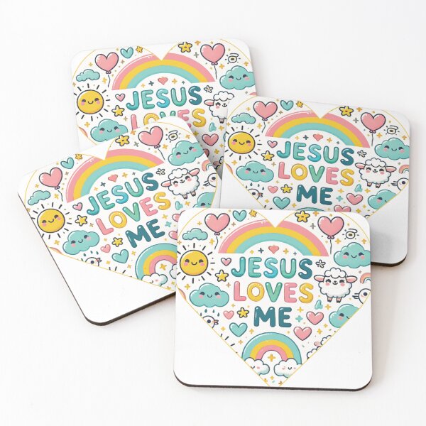 Item preview, Adorable Faith Design: Jesus Loves Me designed and sold by Inspirahawke.