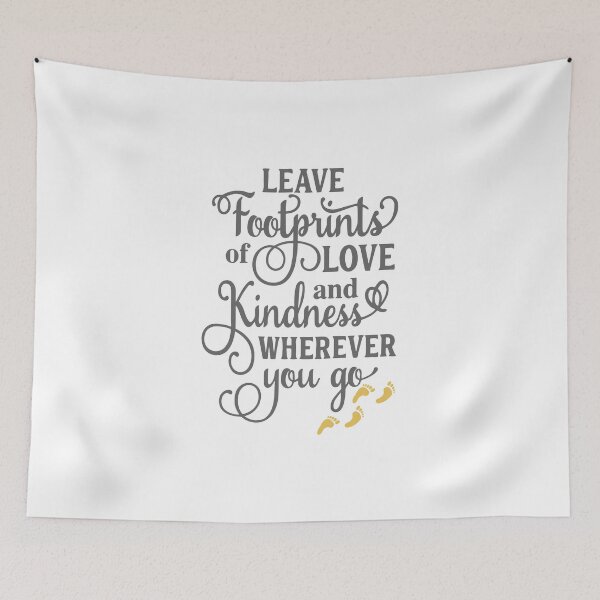 Item preview, Kindness Footprints Leader Footprints Prosperity Footprints designed and sold by farhanhafeez.