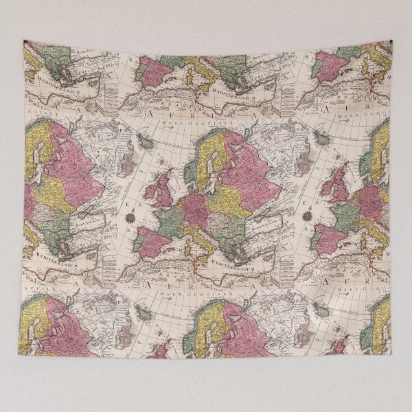 Item preview,   Old vintage map designed and sold by Raghad133.