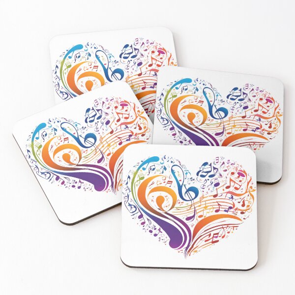 Item preview, Vibrant Music Heart - Musical Notes Heart  designed and sold by Bankza.