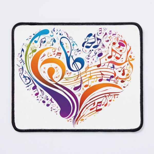 Item preview, Vibrant Music Heart - Musical Notes Heart  designed and sold by Bankza.