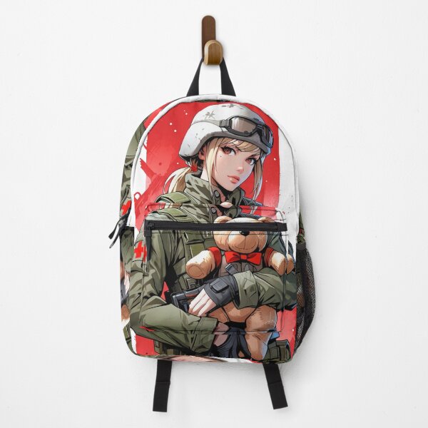 Item preview, Military Woman with Teddy Bear designed and sold by NEKKI Originals.