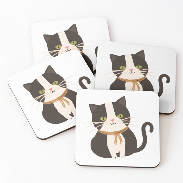 Item preview, Cute funny chubby smiling kitty with long whiskers. designed and sold by SaraSumi.