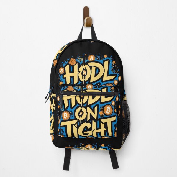 Item preview, Hodl on Tight Bitcoin Cryptocurrency Market designed and sold by RadDeck.