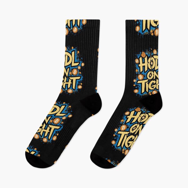 Item preview, Hodl on Tight Bitcoin Cryptocurrency Market designed and sold by RadDeck.