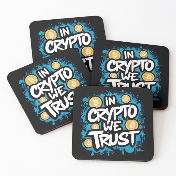 Item preview, In Crypto We Trust Bitcoin Trader Cryptocurrency Market designed and sold by RadDeck.