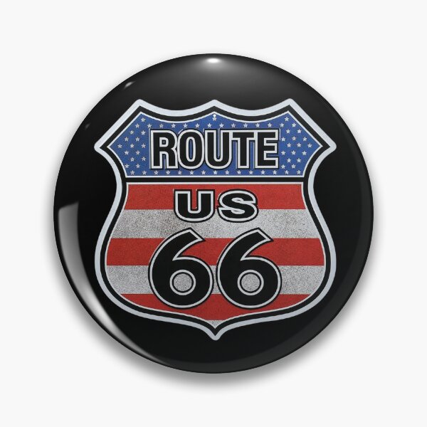 Item preview, Patriotic Route 66 Sign designed and sold by Numbers-Art.