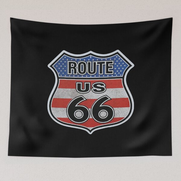 Item preview, Patriotic Route 66 Sign designed and sold by Numbers-Art.