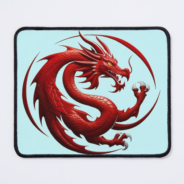 Item preview, A red dragon with its mouth open and claws out designed and sold by PWDigitalArt.