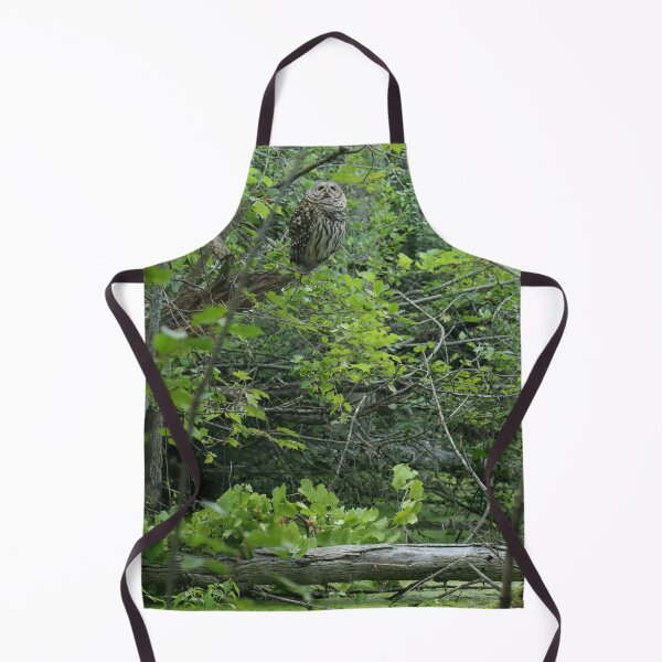 Item preview, Barred owl perched above swamp designed and sold by locustgirl.