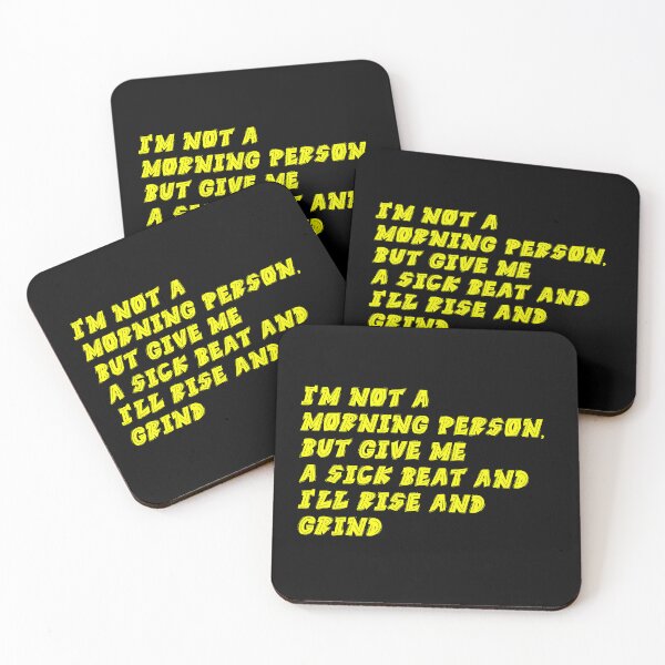 Item preview, I'm not a morning person Hip Hop Icons Celebrating Rap Legends Design designed and sold by RadDeck.