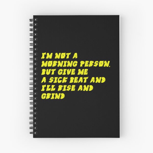 Item preview, I'm not a morning person Hip Hop Icons Celebrating Rap Legends Design designed and sold by RadDeck.