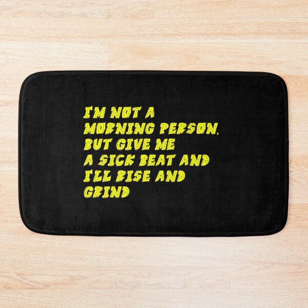 Item preview, I'm not a morning person Hip Hop Icons Celebrating Rap Legends Design designed and sold by RadDeck.
