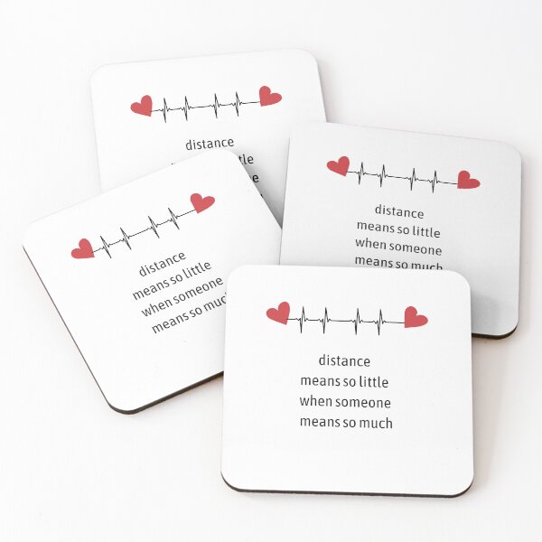 Item preview, Distance means so little when someone means so much greeting card designed and sold by helkav.