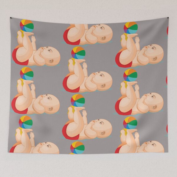 Item preview, Cute kid playing with ball designed and sold by PVGraphics18270.