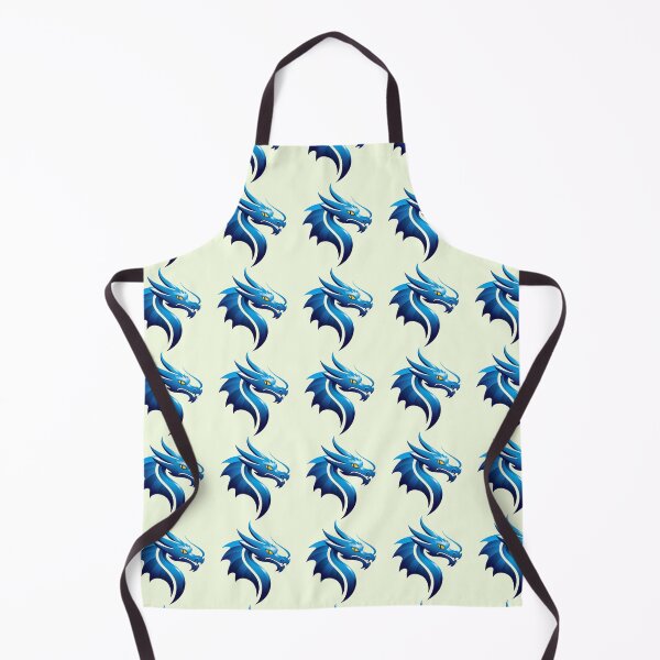 Item preview, A blue dragon with yellow eyes is the main focus of the image designed and sold by PWDigitalArt.