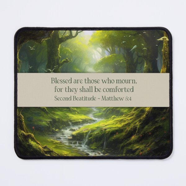 Item preview, Second Beatitude Matthew 5:4 (The Beatitudes from Sermon on The Mount) designed and sold by WideIsTheGate.