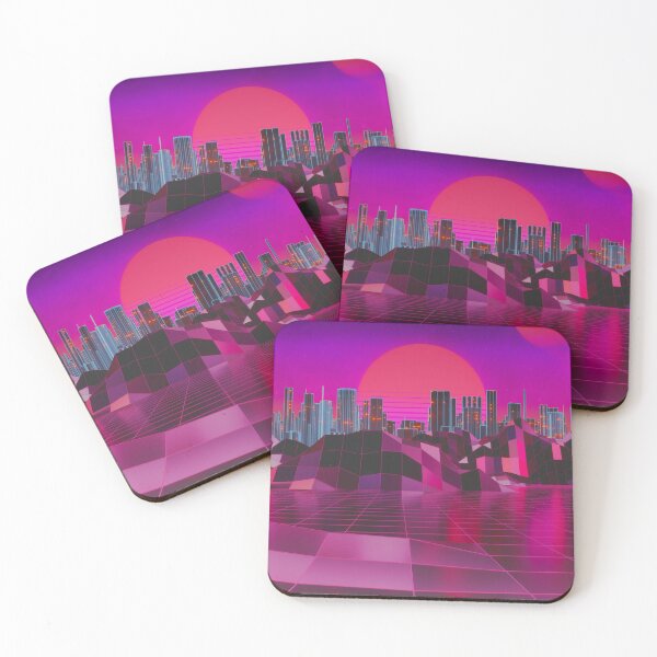 Item preview, Synthwave Landscape (Untextured) designed and sold by LunarNewYear.