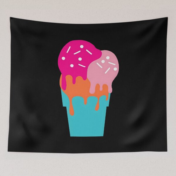 Item preview, Colorful Ice Cream Delight - Sweet Summer Treats Art For T-Shirt And Stickers designed and sold by Luxuriously.