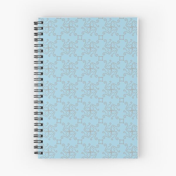 Item preview, abstract orange flower on blue background designed and sold by Aloespruce.
