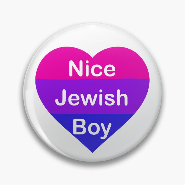 Item preview, Nice Jewish Boy Bisexual Heart Flag designed and sold by firefly-zinnia.
