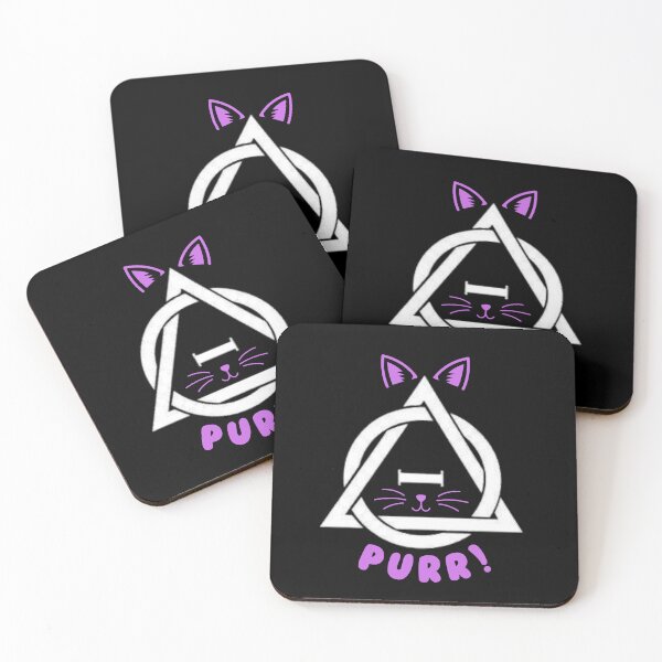 Item preview, Purple Purr Therian Therianthropy Cat Symbol designed and sold by Artography Designs.